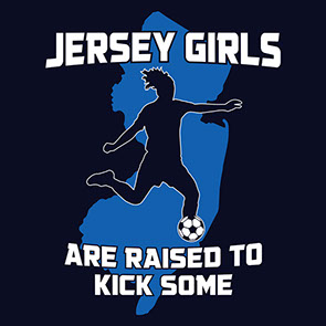 Jersey Girls Kick Some soccer t-shirt